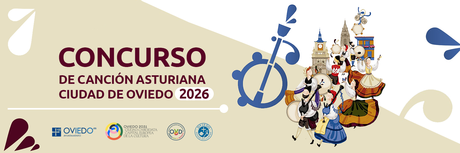 Imagen promocional del Concurso Canción Asturiana Ciudad de Oviedo