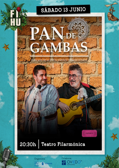 Cartel del espectáculo Pan de gambas de David Puerto y Agustín Jiménez