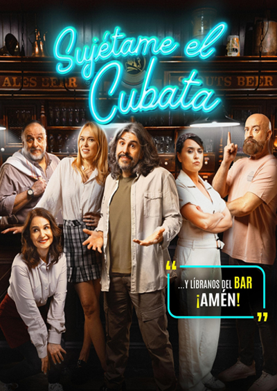 Cartel de película Sujétame el cubata