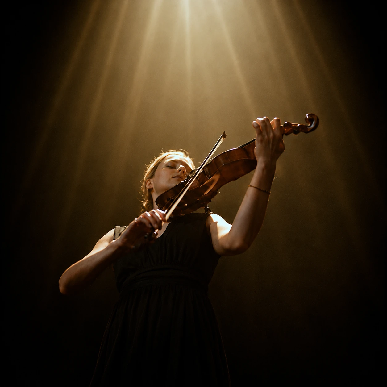  artista tocando el violín